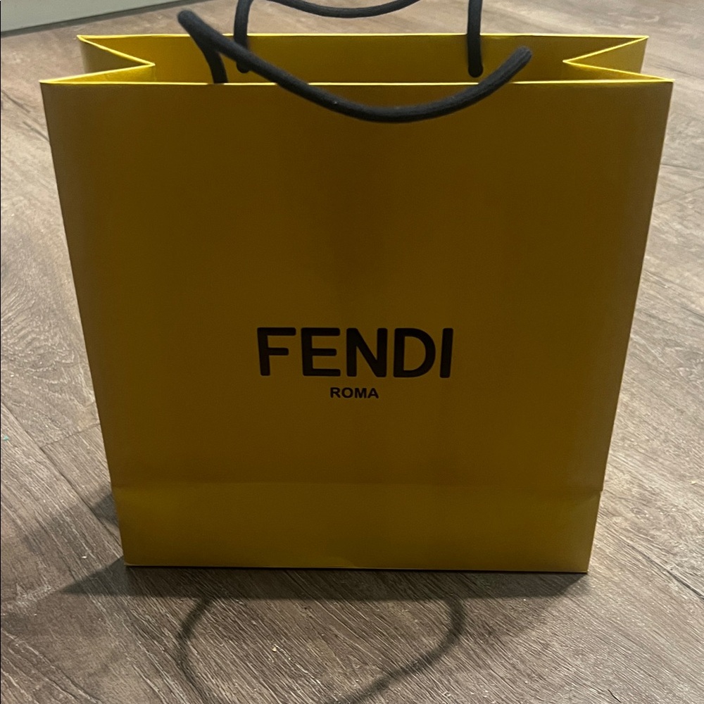 Fendi Yellow Shopping Bag